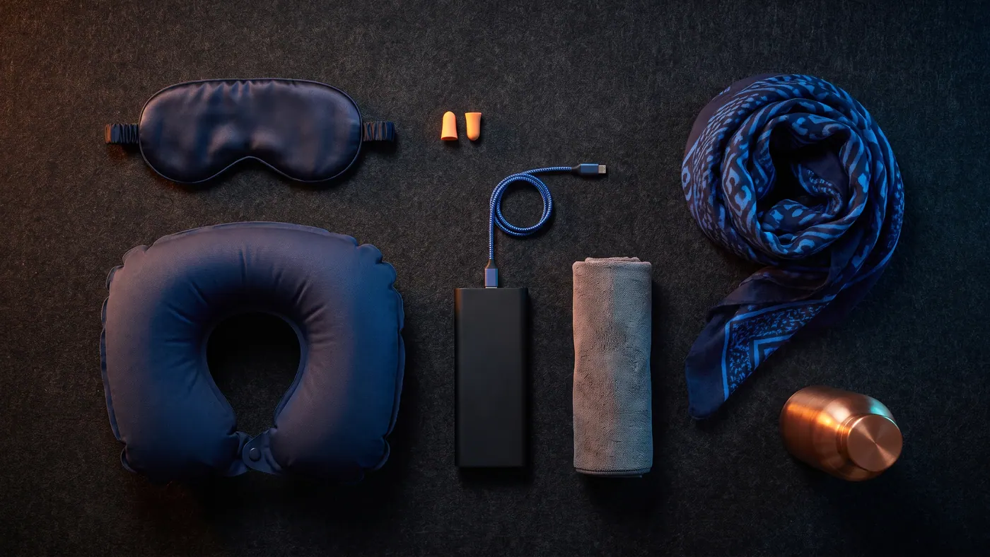 O kit de sono para aeroporto: o que realmente levar para passar a noite em um terminal
